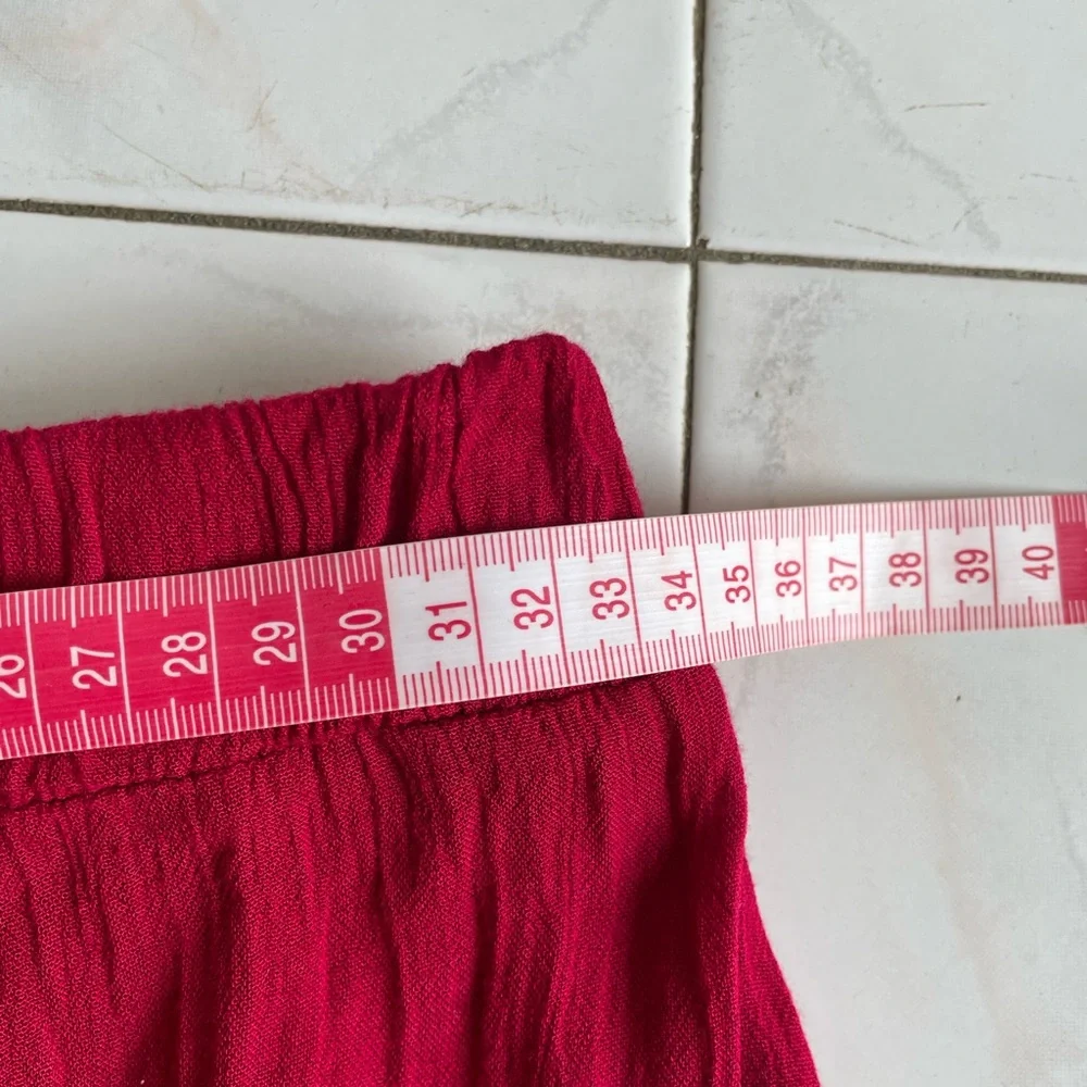 Primark red cottagecore boho maxi skirt, size 12 - Picture 6 of 7